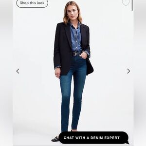 Madewell 10” Highrise Skinny Jean,  Sz.29